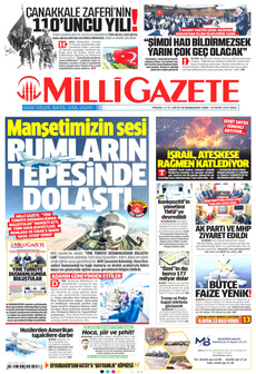 MİLLİ GAZETE 18 Mart 2025 gazete manşeti