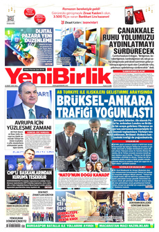 YENİBİRLİK 18 Mart 2025 gazete manşeti