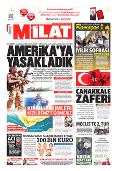 MİLAT 18 Mart 2025 gazete manşeti