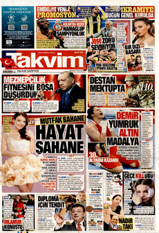 TAKVİM 18 Mart 2025 gazete manşeti