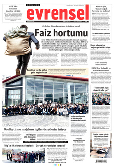 EVRENSEL 18 Mart 2025 gazete manşeti