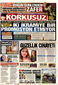 KORKUSUZ 18 Mart 2025 gazete manşeti