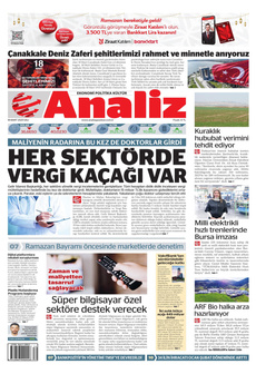 ANALİZ 18 Mart 2025 gazete manşeti