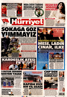 HÜRRİYET 22 Mart 2025 gazete manşeti