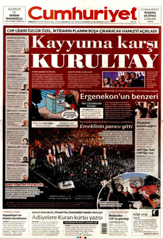 CUMHURİYET 22 Mart 2025 gazete manşeti