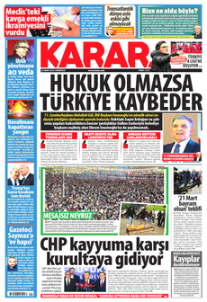 KARAR 22 Mart 2025 gazete manşeti