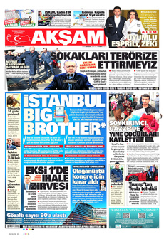 AKŞAM 22 Mart 2025 gazete manşeti