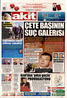 YENİ AKİT 22 Mart 2025 gazete manşeti