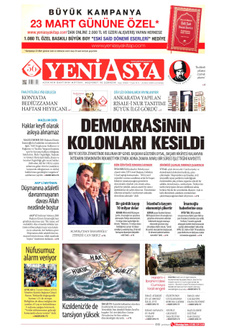 YENİ ASYA 22 Mart 2025 gazete manşeti