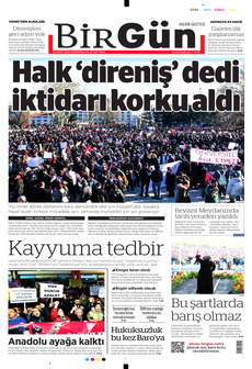 BİRGÜN 22 Mart 2025 gazete manşeti