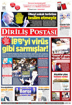 DİRİLİŞ POSTASI 22 Mart 2025 gazete manşeti