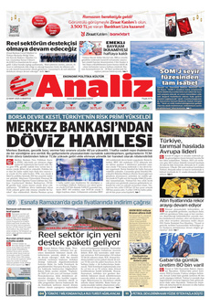ANALİZ 22 Mart 2025 gazete manşeti