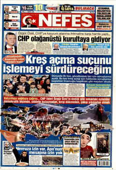 NEFES 22 Mart 2025 gazete manşeti