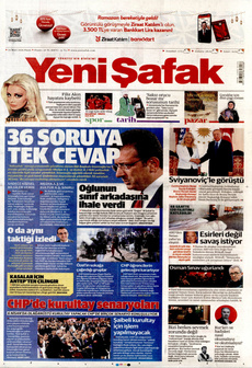 YENİ ŞAFAK 23 Mart 2025 gazete manşeti