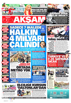 AKŞAM 23 Mart 2025 gazete manşeti