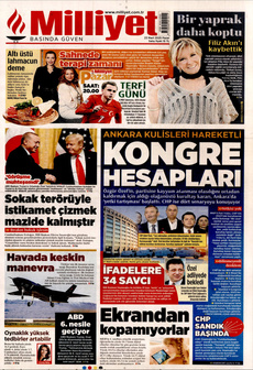 MİLLİYET 23 Mart 2025 gazete manşeti