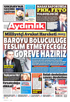 AYDINLIK GAZETESİ 23 Mart 2025 gazete manşeti