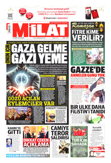 MİLAT 23 Mart 2025 gazete manşeti