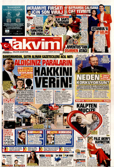 TAKVİM 23 Mart 2025 gazete manşeti