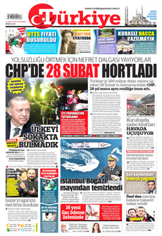 TÜRKİYE GAZETESİ 26 Mart 2025 gazete manşeti