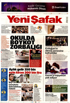 YENİ ŞAFAK 26 Mart 2025 gazete manşeti