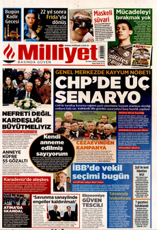 MİLLİYET 26 Mart 2025 gazete manşeti