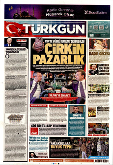 TÜRKGÜN 26 Mart 2025 gazete manşeti