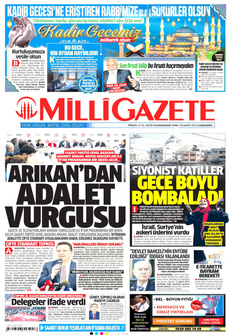 MİLLİ GAZETE 26 Mart 2025 gazete manşeti