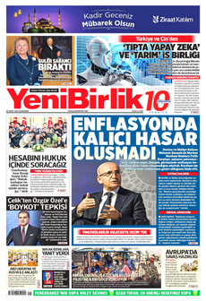 YENİBİRLİK 26 Mart 2025 gazete manşeti