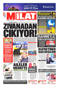 MİLAT 26 Mart 2025 gazete manşeti