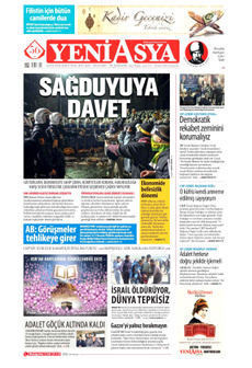 YENİ ASYA 26 Mart 2025 gazete manşeti