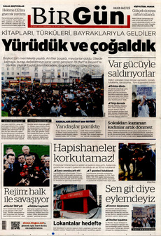 BİRGÜN 26 Mart 2025 gazete manşeti