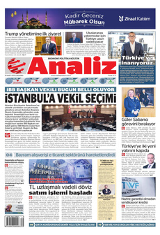 ANALİZ 26 Mart 2025 gazete manşeti