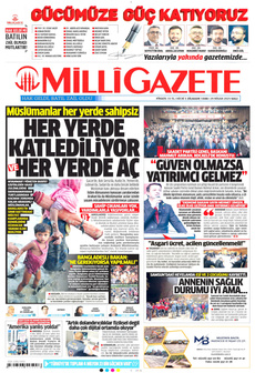MİLLİ GAZETE 29 Nisan 2025 gazete manşeti