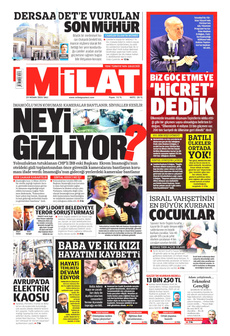 MİLAT 29 Nisan 2025 gazete manşeti