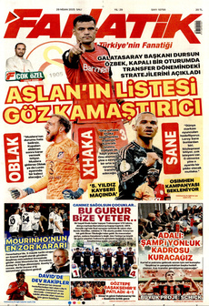 FANATİK 29 Nisan 2025 gazete manşeti