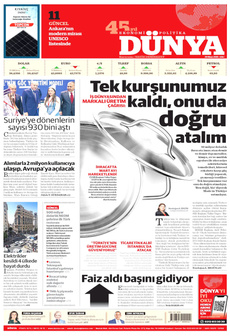 DÜNYA 29 Nisan 2025 gazete manşeti