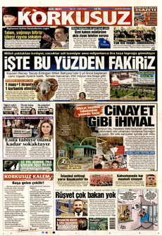 KORKUSUZ 29 Nisan 2025 gazete manşeti