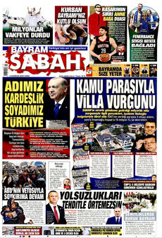 SABAH 6 Haziran 2025 gazete manşeti