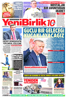 YENİBİRLİK 6 Haziran 2025 gazete manşeti