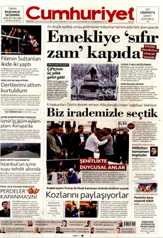 CUMHURİYET 7 Haziran 2025 gazete manşeti