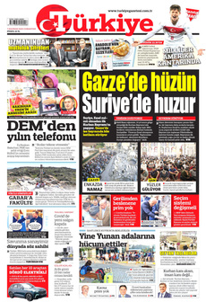 TÜRKİYE GAZETESİ 7 Haziran 2025 gazete manşeti