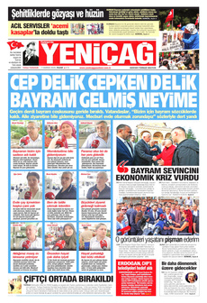 YENİÇAĞ 7 Haziran 2025 gazete manşeti