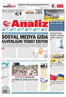 ANALİZ 7 Haziran 2025 gazete manşeti