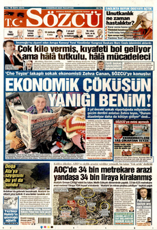 SÖZCÜ 9 Haziran 2025 gazete manşeti