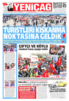 YENİÇAĞ 9 Haziran 2025 gazete manşeti