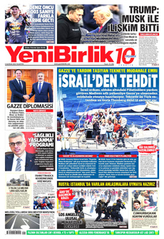 YENİBİRLİK 9 Haziran 2025 gazete manşeti
