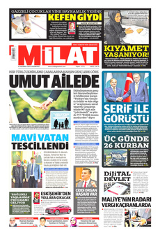 MİLAT 9 Haziran 2025 gazete manşeti