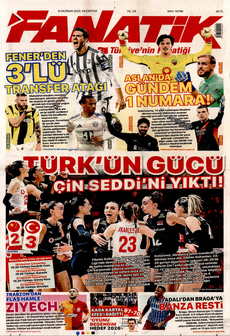 FANATİK 9 Haziran 2025 gazete manşeti
