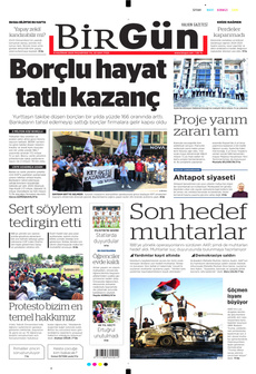 BİRGÜN 9 Haziran 2025 gazete manşeti